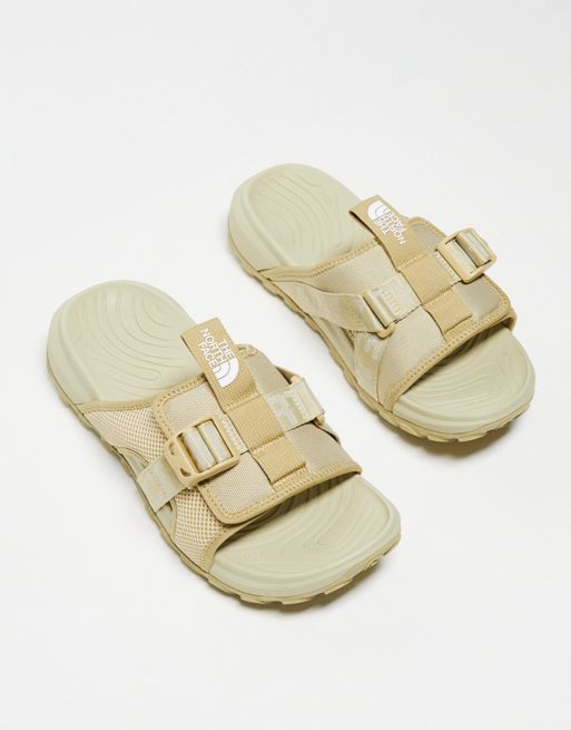The North Face - Explore Camp - Beige chunky sliders