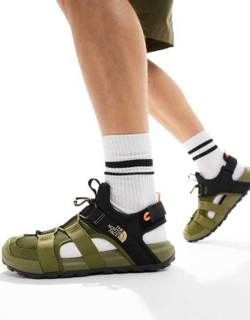 The North Face Explore Camp moc sandal in olive | ASOS