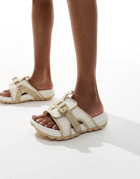 The North Face - Explore Camp - Slippers met dikke zool in gebroken wit - view 1