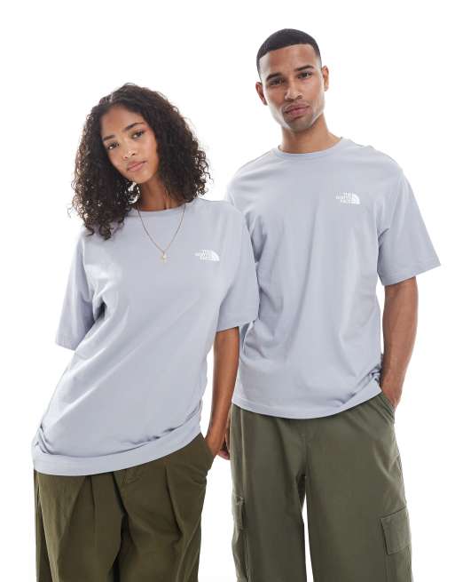 The North Face Explore Gear unisex relaxed back print t-shirt in light blue, 2 of 4