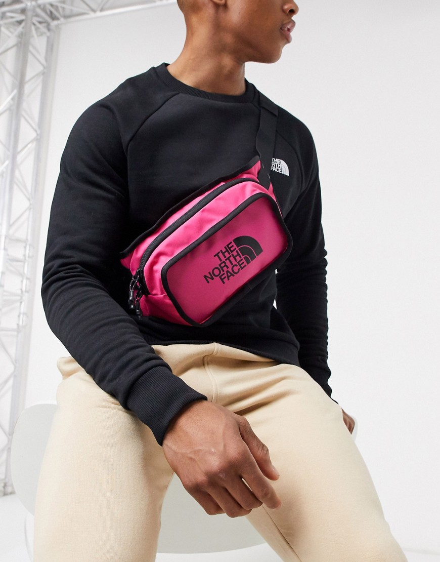 THE NORTH FACE EXPLORE HIP PACK FANNY PACK IN DARK PINK,NF0A3KZXEV81