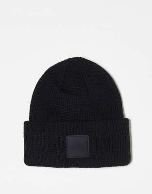 The North Face The North Face Explore ribbed beanie in black