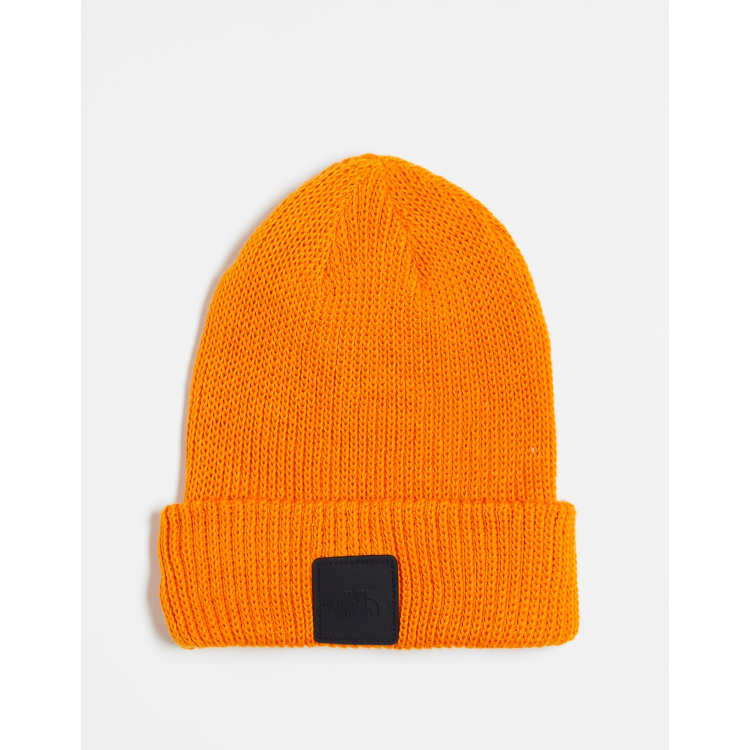 The north face orange beanie sale
