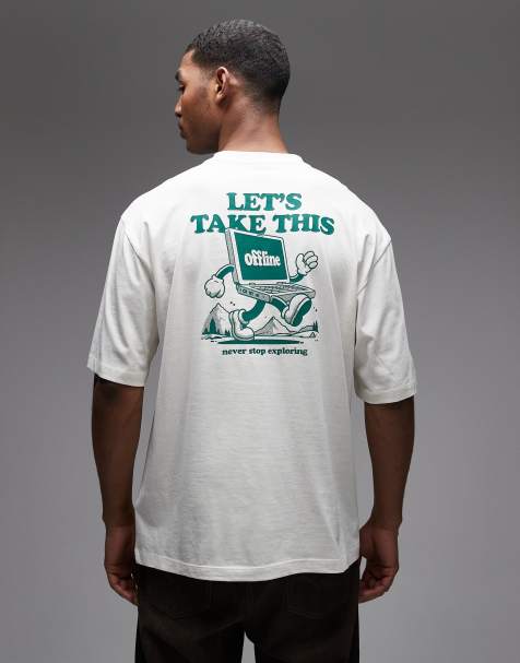 The North Face - Explore - T-shirt beige con stampa sul retro - view 1