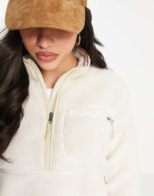 The North Face Extreme Pile 1/2 zip jacket in white, 4 of 4