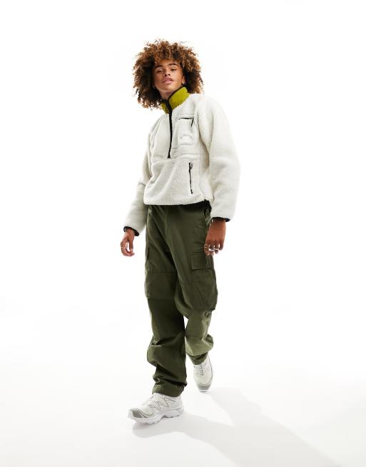 The North Face Extreme Pile 1/4 zip heavyweight fleece in off white, 2 of 4
