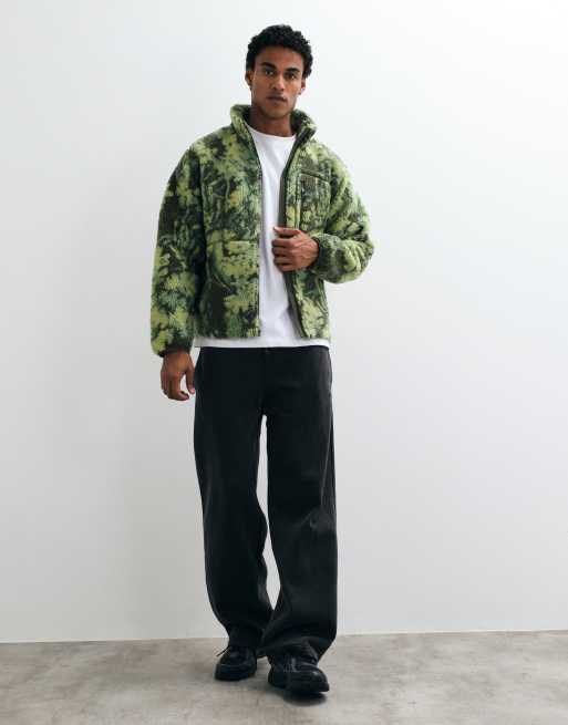 The North Face Extreme Pile 2 fleece med fuld lynlås i khaki-print, 3 af 5