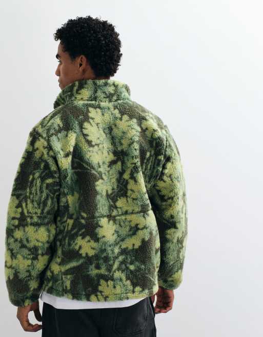 The North Face Extreme Pile 2 fleece med fuld lynlås i khaki-print, 5 af 5