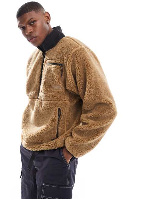The North Face – Extreme Pile – Brun jacka i fleece med 1/4-lång dragkedja