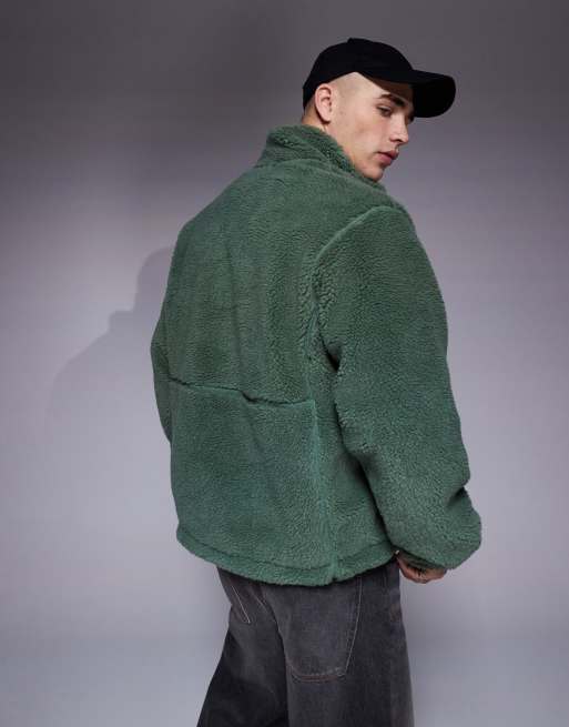 The North Face Extreme Pile full zip borg fleece jacket in green