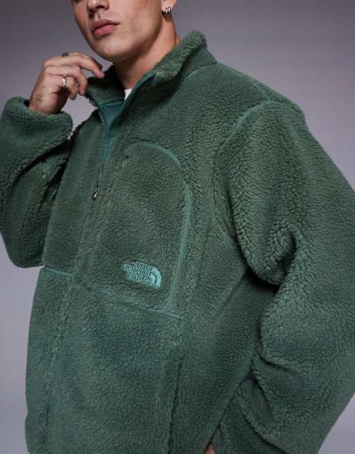 The North Face Extreme Pile full zip borg fleece jacket in green