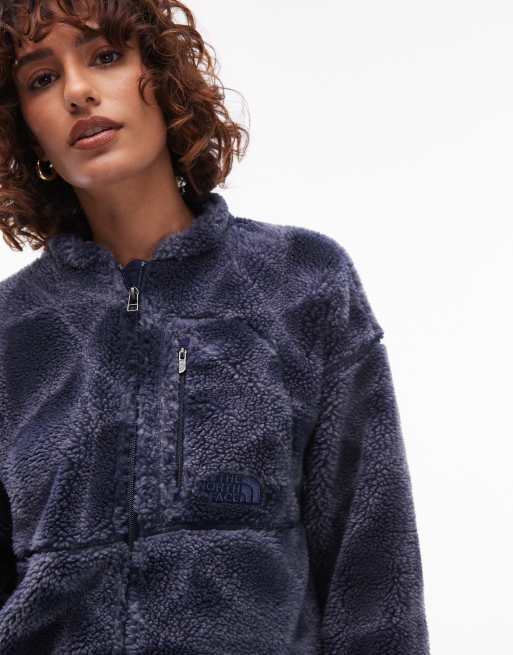 The North Face Extreme pile full zip borg fleece jacket in navy halo print, 2 of 4