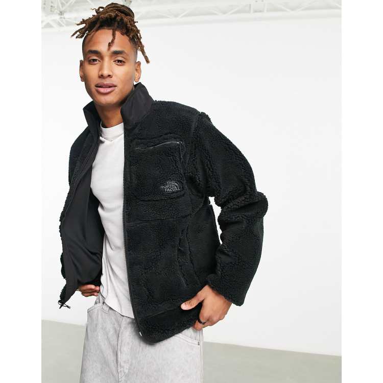 stuk Perforatie Skalk The North Face Extreme Pile full zip jacket in black | ASOS