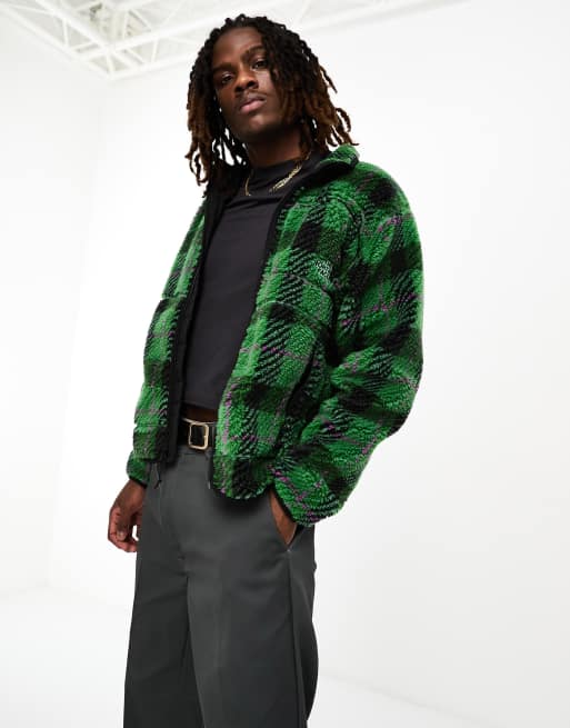 Polo Ralph Lauren Plaid Pile-Lined Fleece Full Zip Hoodie