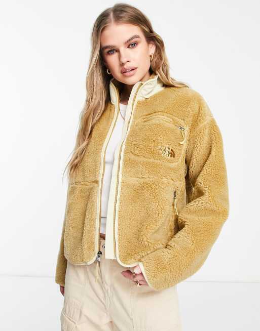 Tan fleece jacket outlet women's