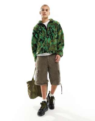 QIYUANT Bambini All'aperto Set di Giacca e Pantaloni Tattico Colletto Rialzato Fodera in Pile Airsoft Militare Camuffare Inverno per Ragazzi Ragazze (CP/Giacca, S
