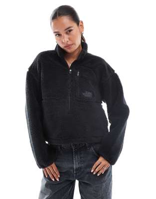 Extreme Pile half zip pullover fleece in black