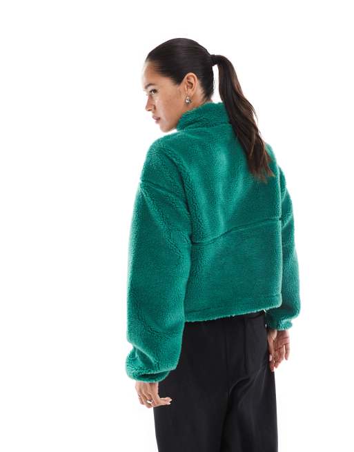 The North Face Extreme Pile half zip pullover fleece in evergreen