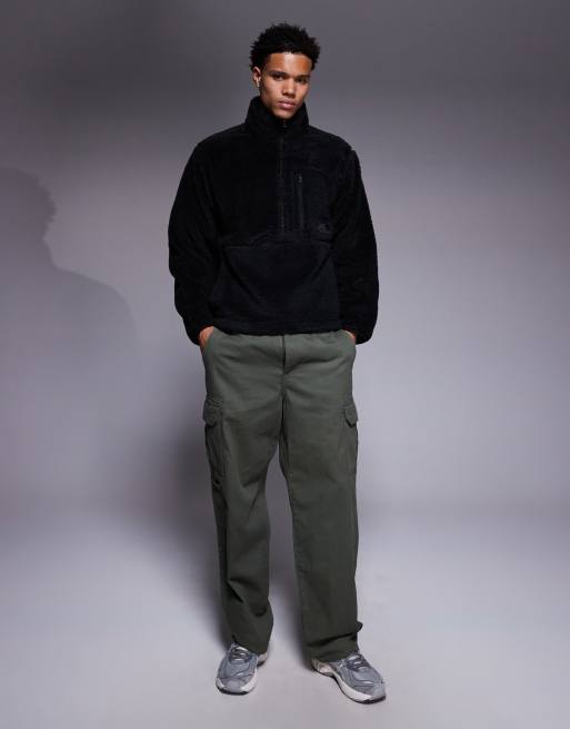 The North Face Extreme Pile pullover jacket in black