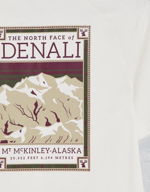 The North Face – Faces – Biały T-shirt, tylko w ASOS, 4 z 4