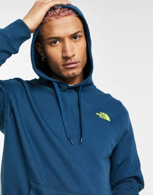 The North Face – Faces – Blå exklusiv huvtröja, endast hos ASOS, 2 av 4
