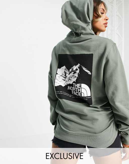 Womens green cheap north face hoodie