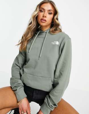 green north face hoodie