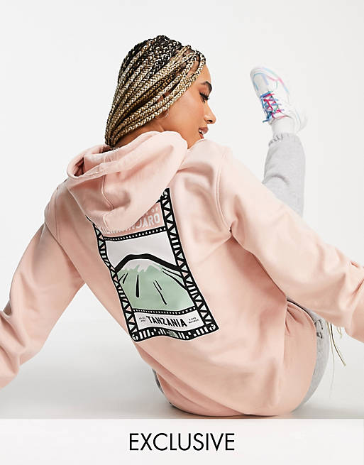 The North Face Faces hoodie in pink Exclusive at ASOS