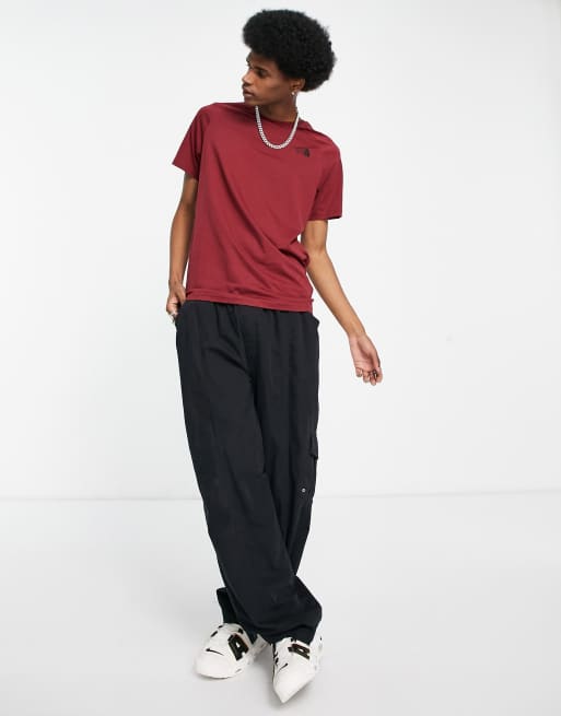 The North Face - Faces - T-shirt bordeaux con stampa sul retro, 3 di 4