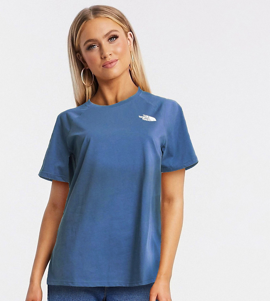 The North Face Faces t-shirt in blue Exclusive at ASOS