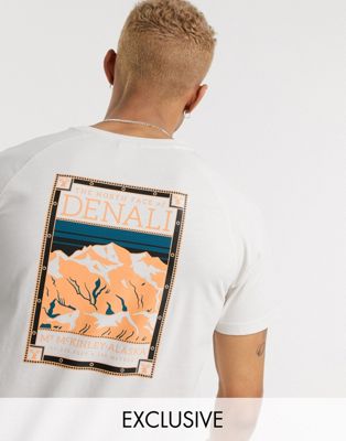 The North Face Faces t-shirt in cream 