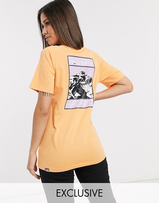 The North Face Faces t-shirt in orange Exclusive at ASOS
