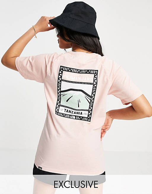 The North Face Faces t-shirt in pink Exclusive at ASOS