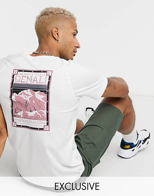  The North Face Faces t-shirt in white/dark pink Exclusive at  