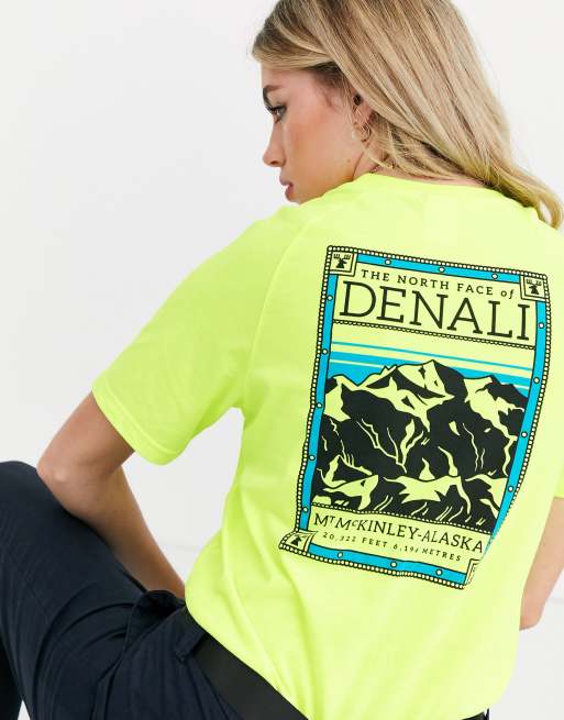 The North Face Faces t-shirt in yellow Exclusive to ASOS, 3 of 4