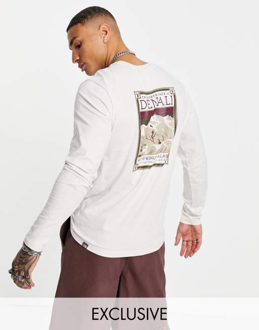 The North Face – Faces – Vit långärmad t-shirt, endast hos ASOS