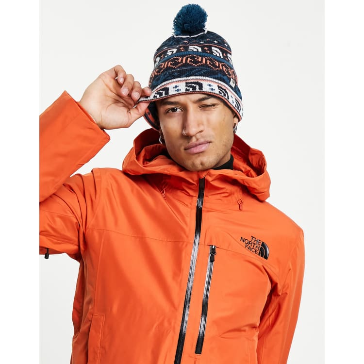 The North Face Fair Isle beanie in blue ASOS