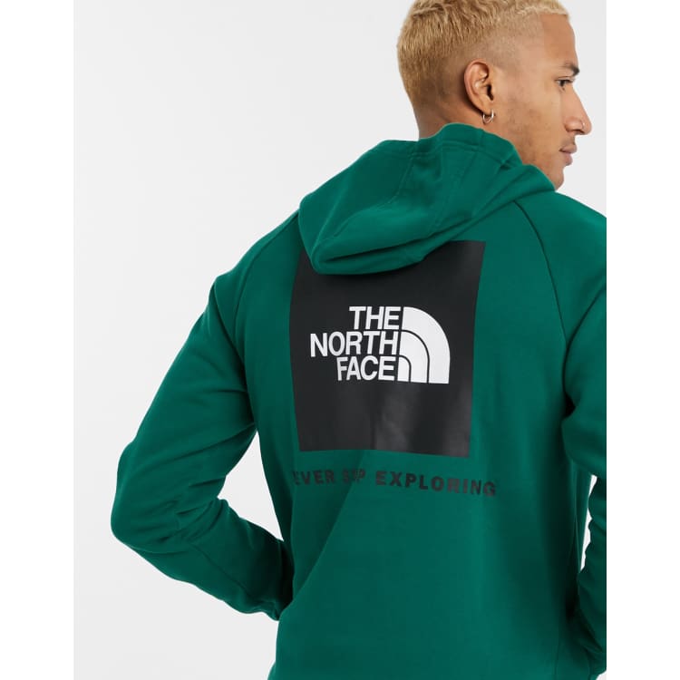 Felpa north on sale face verde militare