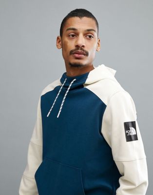 North Face Fine 2 Box Hoodie In Blue 