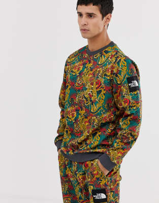 The north face leopard yellow genesis shop print