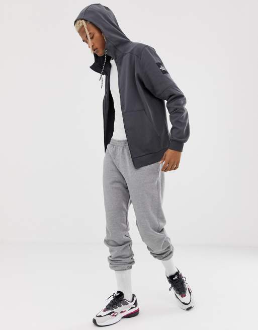 The North Face Fine 2 full zip hoodie in gray