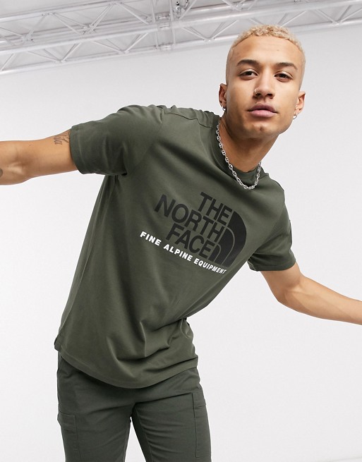 The North Face Fine Alpine 2 t-shirt in khaki