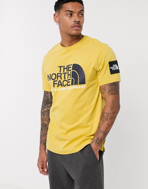 The North Face Fine Alpine 2 t-shirt in yellow