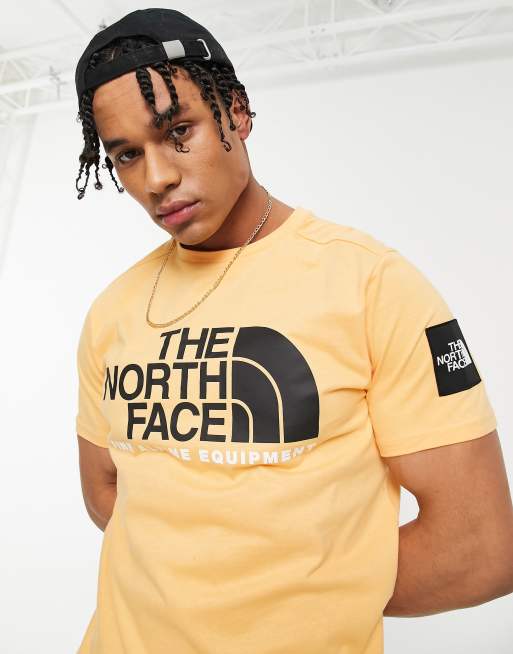 The North Face Fine Alpine 2 t shirt in orange