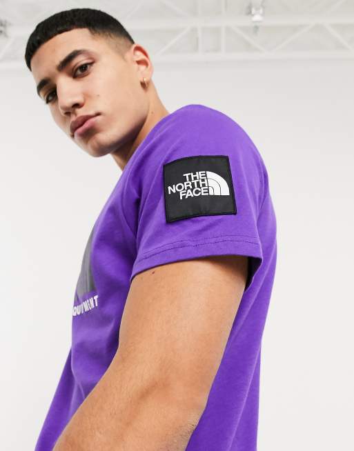 The North Face Fine Alpine 2 t shirt in purple