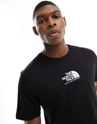 The North Face Fine Alpine equipment logo t-shirt in black