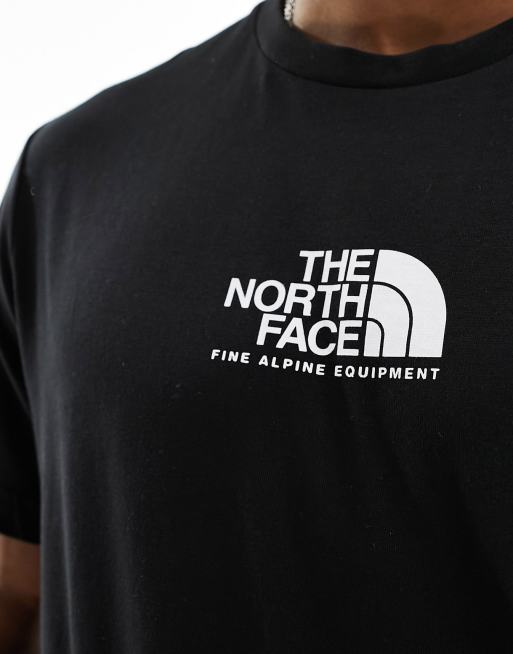 The North Face Fine Alpine equipment logo t-shirt in black, 2 of 4