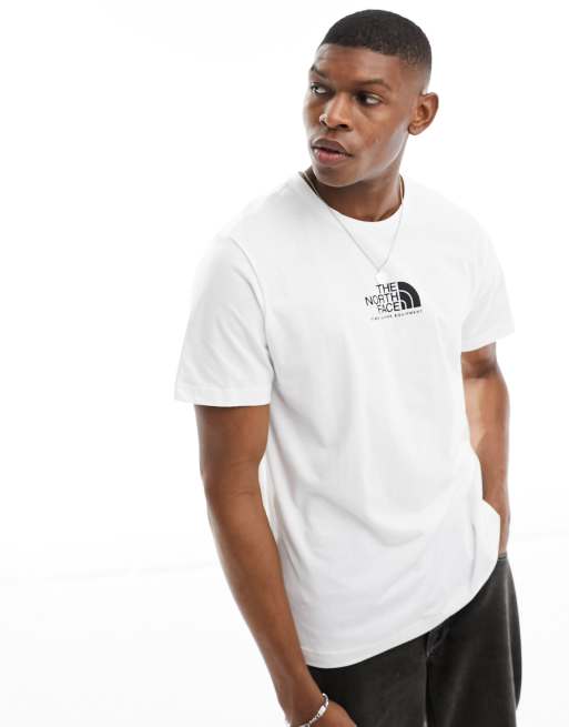 The North Face Fine Alpine equipment logo t-shirt in white | ASOS