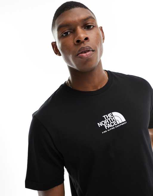 The North Face - Fine Alpine Equipment - T-shirt met logo in zwart