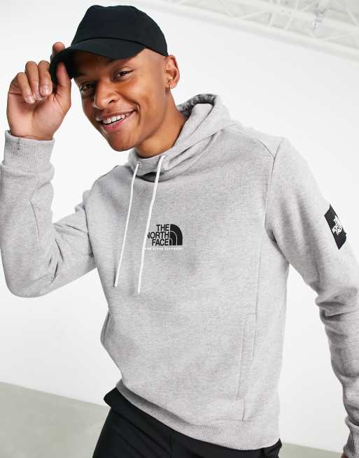 The north face hoodie grijs new arrivals